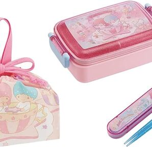 新品未開封◆Skaterお弁当箱3点セット◆リトルツインスターズキキララ/サンリオ450mlランチボックスお箸お弁当袋 子供キッズ女の子 日本製
