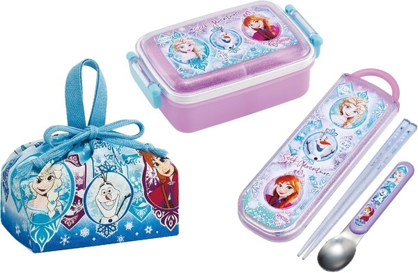 新品未開封◆Skaterお弁当箱3点セット◆アナと雪の女王ディズニープリンセス450mlランチボックスお箸コンビ巾着 子供キッズ女の子 日本製