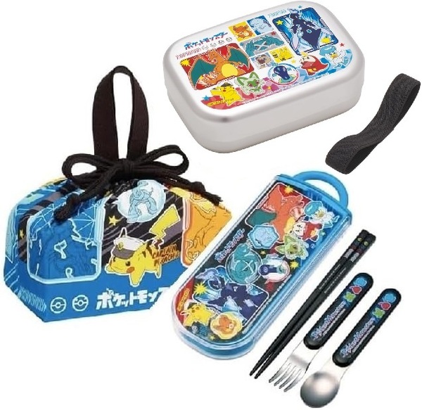 新品未開封◆Skaterアルミお弁当箱3点セット◆ポケモンポケットモンスター370mlアルミ弁当箱トリオセットお弁当袋 子供キッズ男の子 日本製