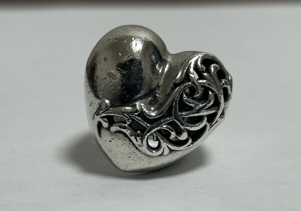 CHROME HEARTS クロムハーツ ラージハート リング 11号