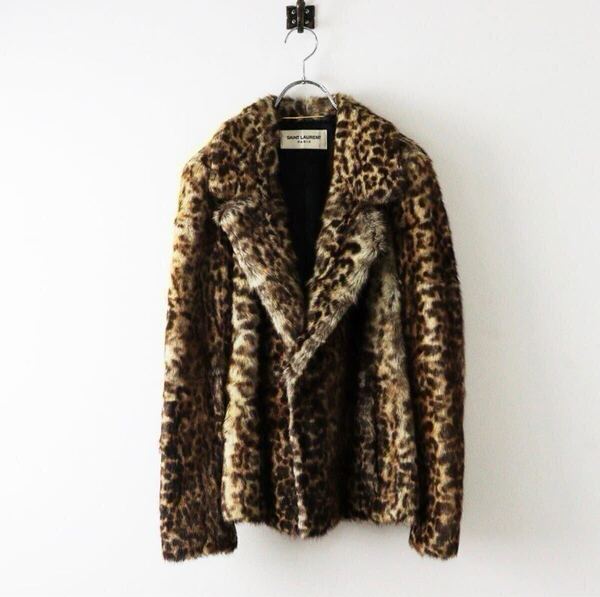 サンローランパリ SAINT LAURENT PARIS エディスリマン Hedi Slimane マーモット リアルファー ジャケット レオパード 毛皮 ケイトモス