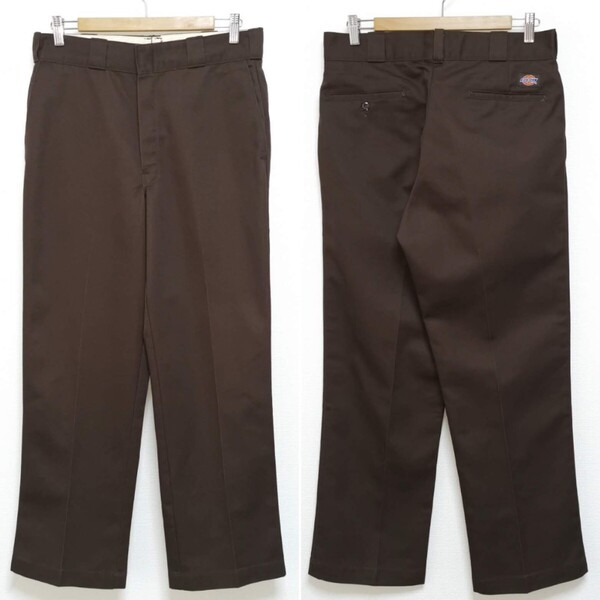即決 W32 L30 90s ディッキーズ DICKIES ワークパンツ WorkPants 874 TALON ブラウン USA製