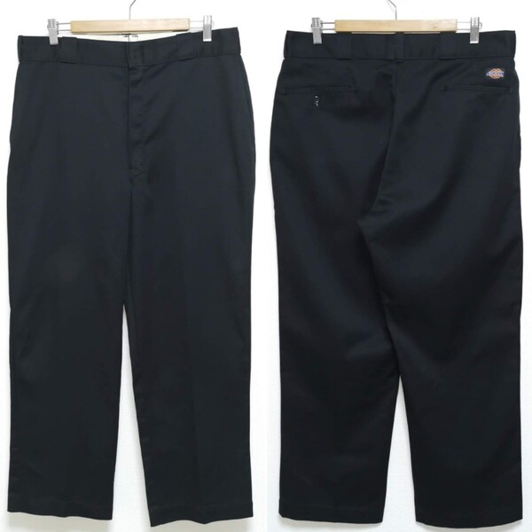 即決 W36 L30 90s ディッキーズ DICKIES ワークパンツ WorkPants 874 TALON ブラック 黒 USA製