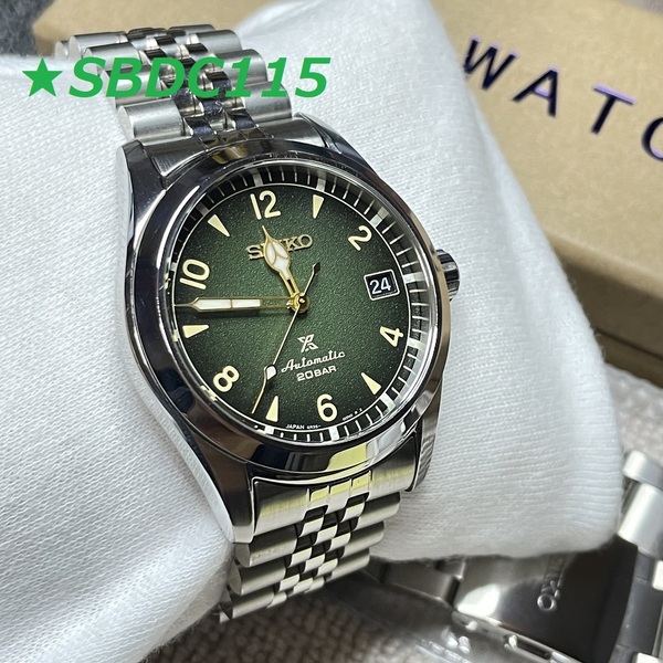 ★SEIKO セイコー プロスペックスアルピニスト SBDC115メンズ 自動巻 200m防水 ジュビリーペルト新品付き!!