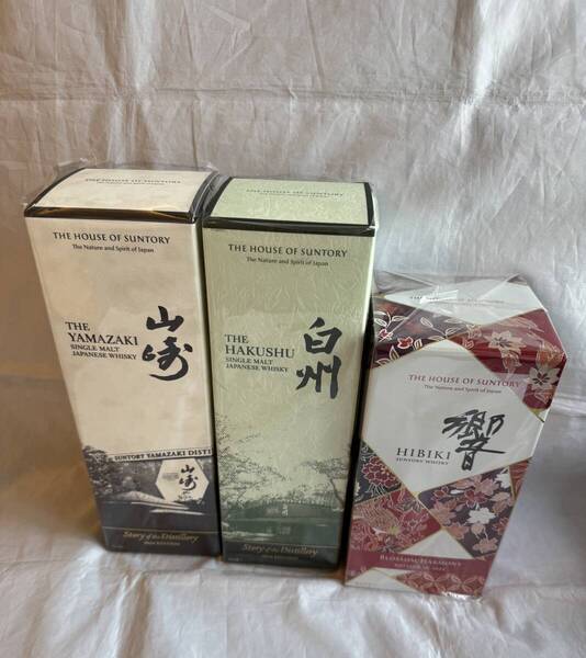 山崎 白州 Story of the Distillery 2024 響 ブロッサムハーモニー2024 3本set