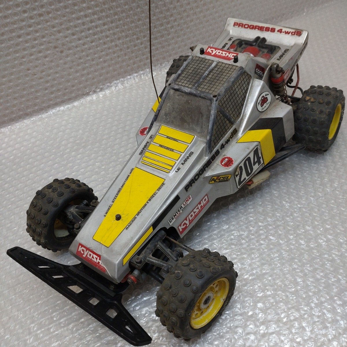 当時物♪プログレス4WS本体 電動RCラジコン京商KYOSHO ジャンク品 Yahoo!オークション -「京商プログレス」(完成品(電動