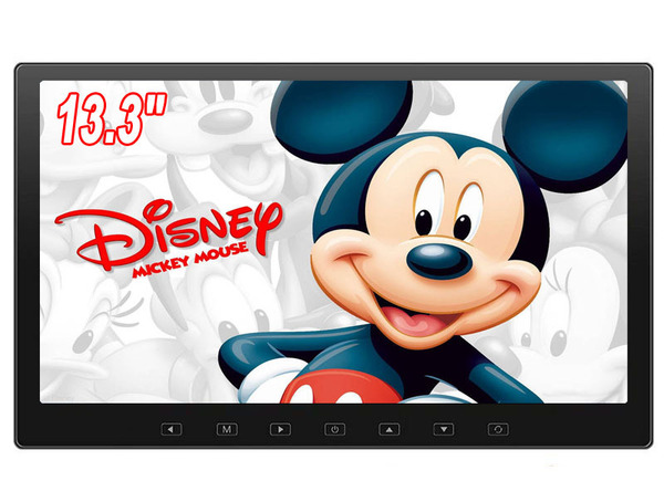 INTENAVI 13.3インチ 1080P リアモニター 車載モニター 軽量 HDMI 薄型