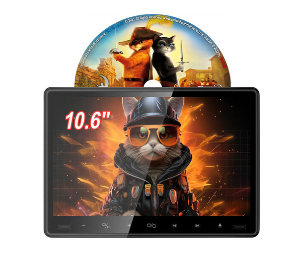 INTENAVI DVDプレーヤー 車載用 後部座席 10.1インチ ヘッドレストモニター dvd内蔵