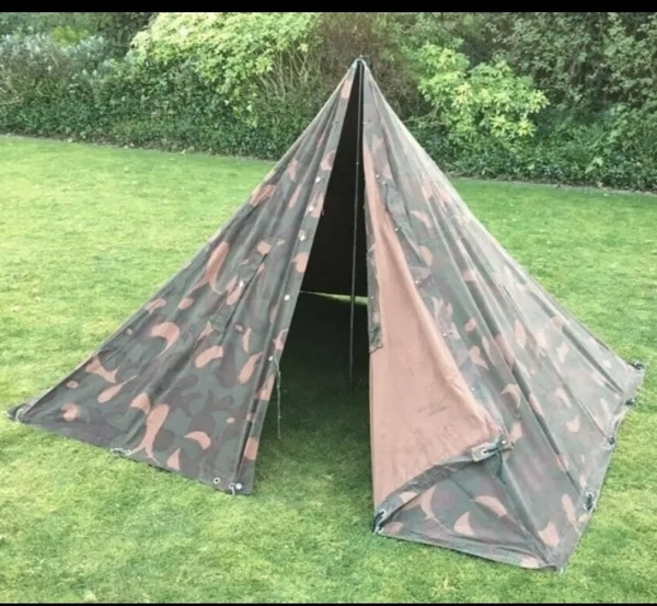 ※1点限り 純正 ハンガリー軍支給 Lavvu テント コットンキャンバス 陸軍 M49 Canvas 放出品 ジグソー キャンプ ソロ 軍幕 重量約4kg