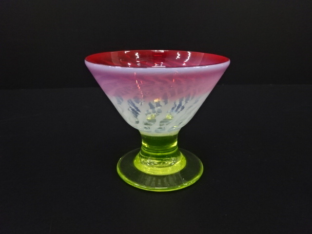 超美品 Yahoo!オークション -「ウランガラス 氷コップ」の落札相場 工芸ガラス