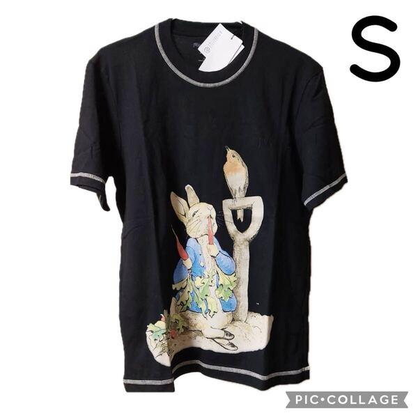 ユニクロ JW アンダーソン Tシャツ UT ピーターラビット ブラック 半袖 S UNIQLO コラボ ティーシャツ JW ANDERSON 新品 黒 トップス