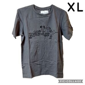ユニクロ ディズニー 長場雄 101匹わんちゃん 半袖 ダークグレー XL LL マジックフォーオールウィズ UNIQLO ポンゴ パディータ YU NAGABA