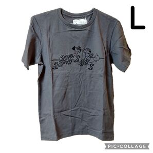 ユニクロ ディズニー 長場雄 101匹わんちゃん 半袖 ダークグレー L マジックフォーオールウィズ UNIQLO ポンゴ パディータ YU NAGABA 新品
