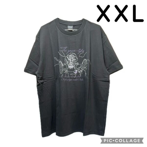 GU ONE PIECE グラフィックT ニカ 半袖 グレー XXL 2XL 3L ワンピース Tシャツ ティーシャツジーユー トップス コラボ ルフィ 新品 ギア5