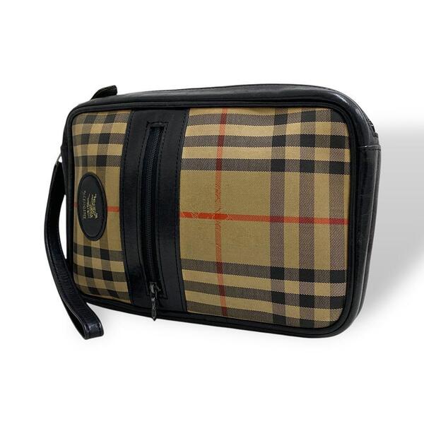 貴重 Burberry バーバリー クラッチバッグ セカンドバッグ ノバチェック
