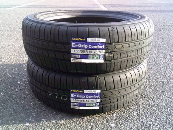 全国送料無料★新品2本★グッドイヤーEfficientGrip Comfort ★165/55R15★軽自動車・N-box・タントカスタム・ムーブ・アルト・ワゴンR
