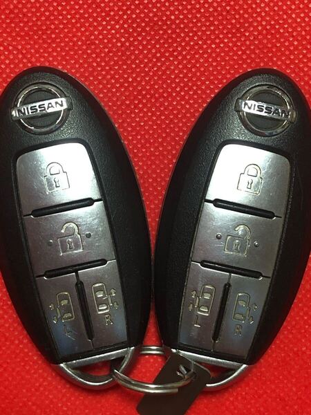 NISSAN 日産 純正 スマートキー 4ボタン 基盤 セレナ C25 エルグランド E51 ラフェスタ 等 キーレス 両側電動スライド 鍵 (482)