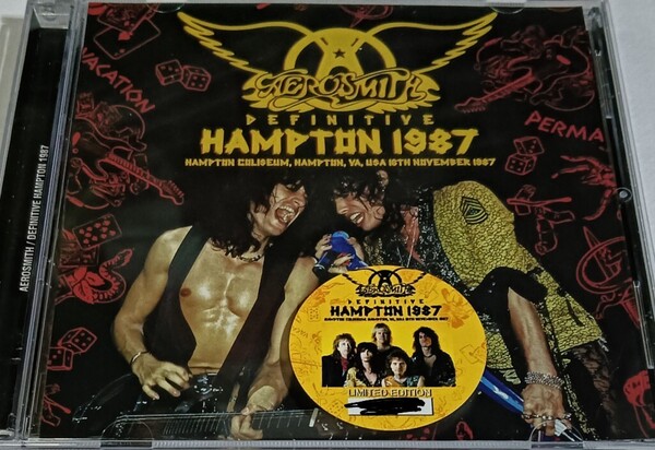 エアロスミス 1987年 Stereo SBD 特典付 Aerosmith Live At Hampton,USA Definitive