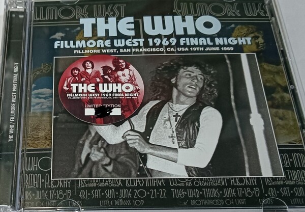 ザ・フー 1969年 Live At Fillmore West,USA Final Night The Who