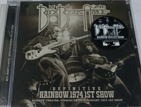 BB & A 1974年 ジェフ・ベック Live At Rainbow Theatre,London,UK Definitive Jeff Beck Cactus