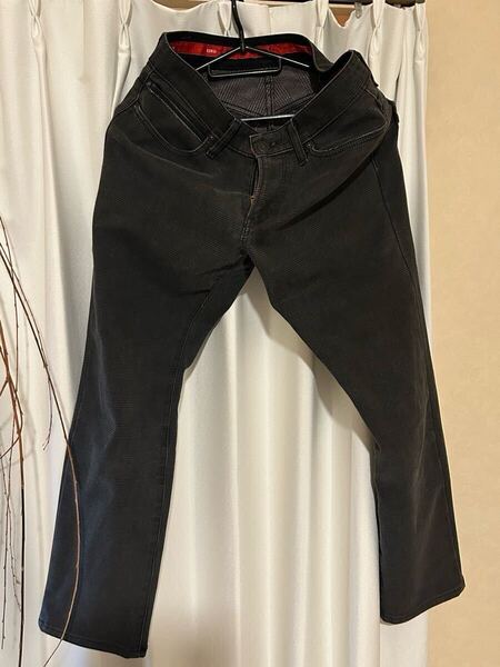 EDWIN エドウィン 暖パン テーパードパンツ 29インチ ストレッチ 防寒パンツ 秋冬用 デニムパンツ ジーンズ ジーパンデニムパンツ 暖パン