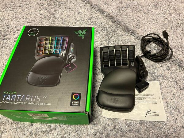 送料無料 RAZER TARTARUS V2 RZ07-02270100-R3M1 ゲーミング キーパッド 左手用 左手デバイス キーボード 中古品 即決 使用できていました