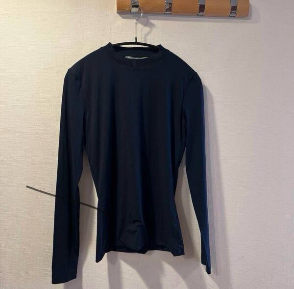 SPORTMAX インナーTシャツ ネイビー 長袖 Mサイズ MAX Mara スポーツマックス 下着 スポーツ マックスマーラ
