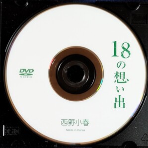 ☆西野小春 ディスクのみ 中古DVD『18の想い出』グラビアアイドル にしのこはる