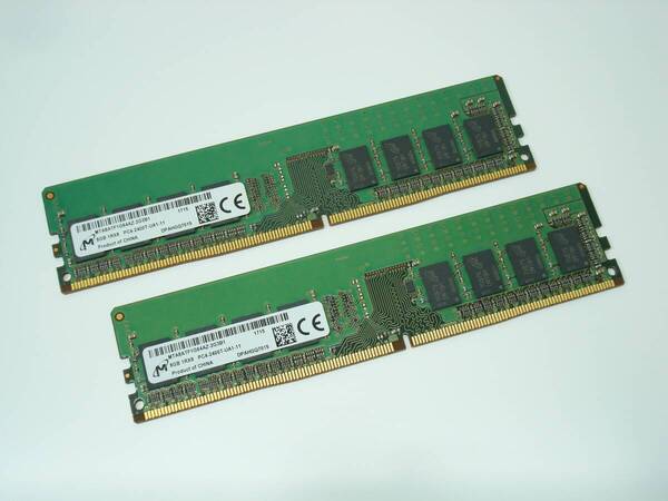 Micron PC4 19200 DDR4 2400T デスクトップ用 8GB×2枚 計16GB