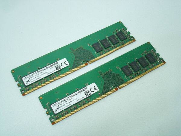 Micron PC4 21300 DDR4 2666V デスクトップ用 8GB×2枚 計16GB