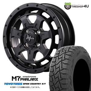 4本セット NITROPOWER M7PHALANX 14x4.5J 4/100+45 BB TOYO OPENCOUNTRY R/T 155/65R14 ブラックレター 軽自動車 N-BOX ラパン サクラ