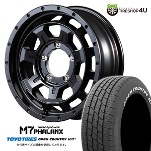 4本セット NITROPOWER M7PHALANX 16x5.5J 5/139.7+20 BB TOYO OPENCOUNTRY H/T2 215/70R16 ホワイトレター ジムニー JB64W JB23W オプカン