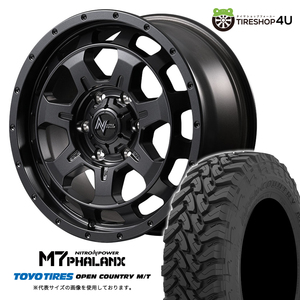 4本セット NITROPOWER M7PHALANX 17x7.5J 6/139.7+45 BB TOYO OPENCOUNTRY M/T 265/70R17 ブラックレター ランクル250系 LC250 ワイド