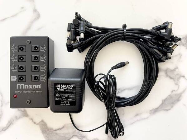 Maxon PD-01 マクソン エフェクター パワーディストリビューター 7つのエフェクターに電源供給が可能