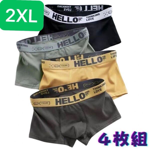 2XL ボクサーパンツブリーフメンズ男性 肌着下着インナーアンダーウェア 前閉じ 吸水速乾 抗菌 除菌 清潔 防臭効果
