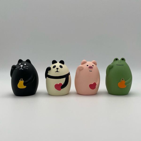 デコレコンコンブル 招き猫 decole concombre 置物 パンダ カエル まとめ売りセット ブタ 黒猫 達磨 だるま