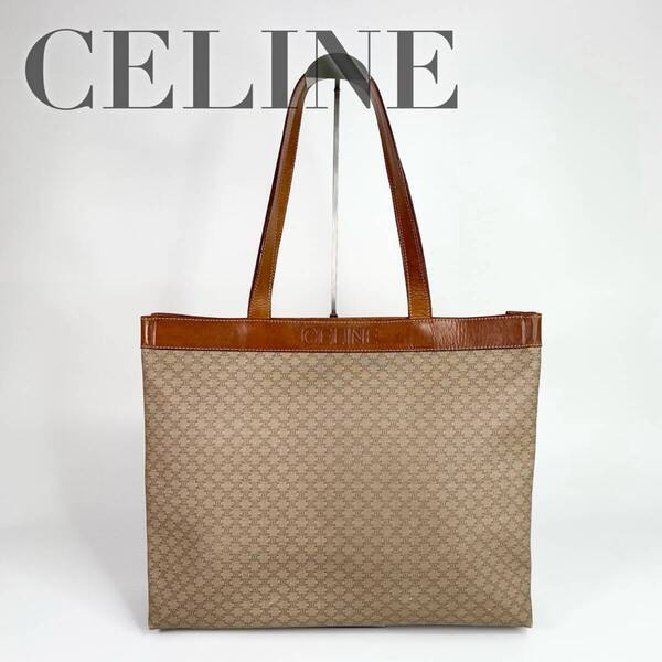 セリーヌ トートバッグ マカダム柄 ロゴ型押し Celine