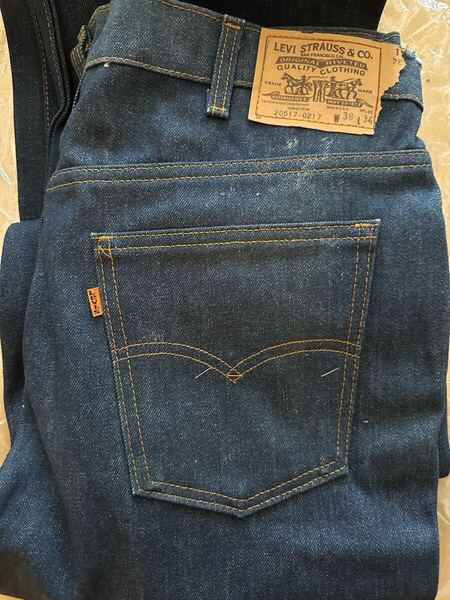 80s Levi’s 517 オリジナル デッドストック USA製 W38×34 ビンテージ 1983年製 ボタン裏532 80年代 501 赤耳 66前期 66後期 BIGE