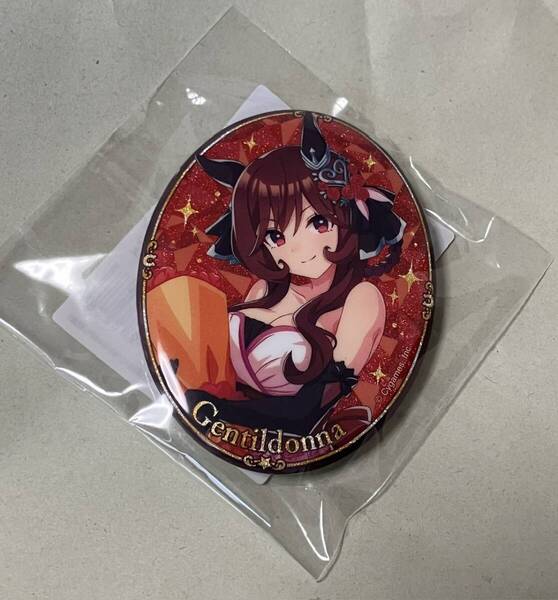 ジェンティルドンナ グリッター缶バッジ ウマ娘 3rd Anniversary ver. アニバーサリー Cygames コミケ ドレス