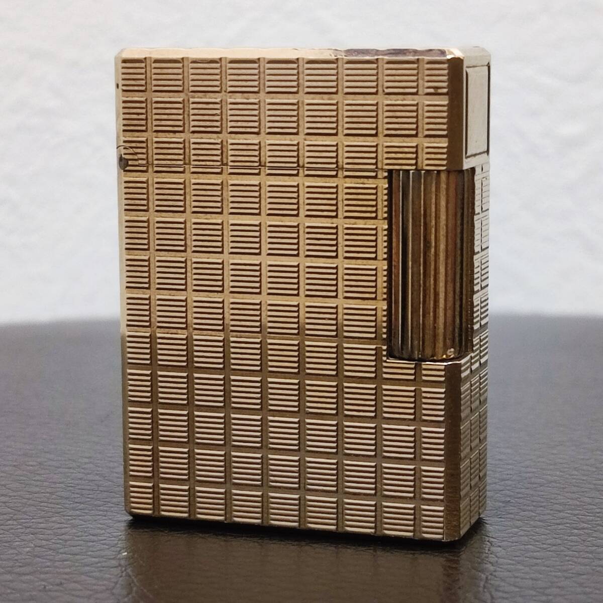 st Dupont 格子柄 ライター 20μ ヴィンテージ