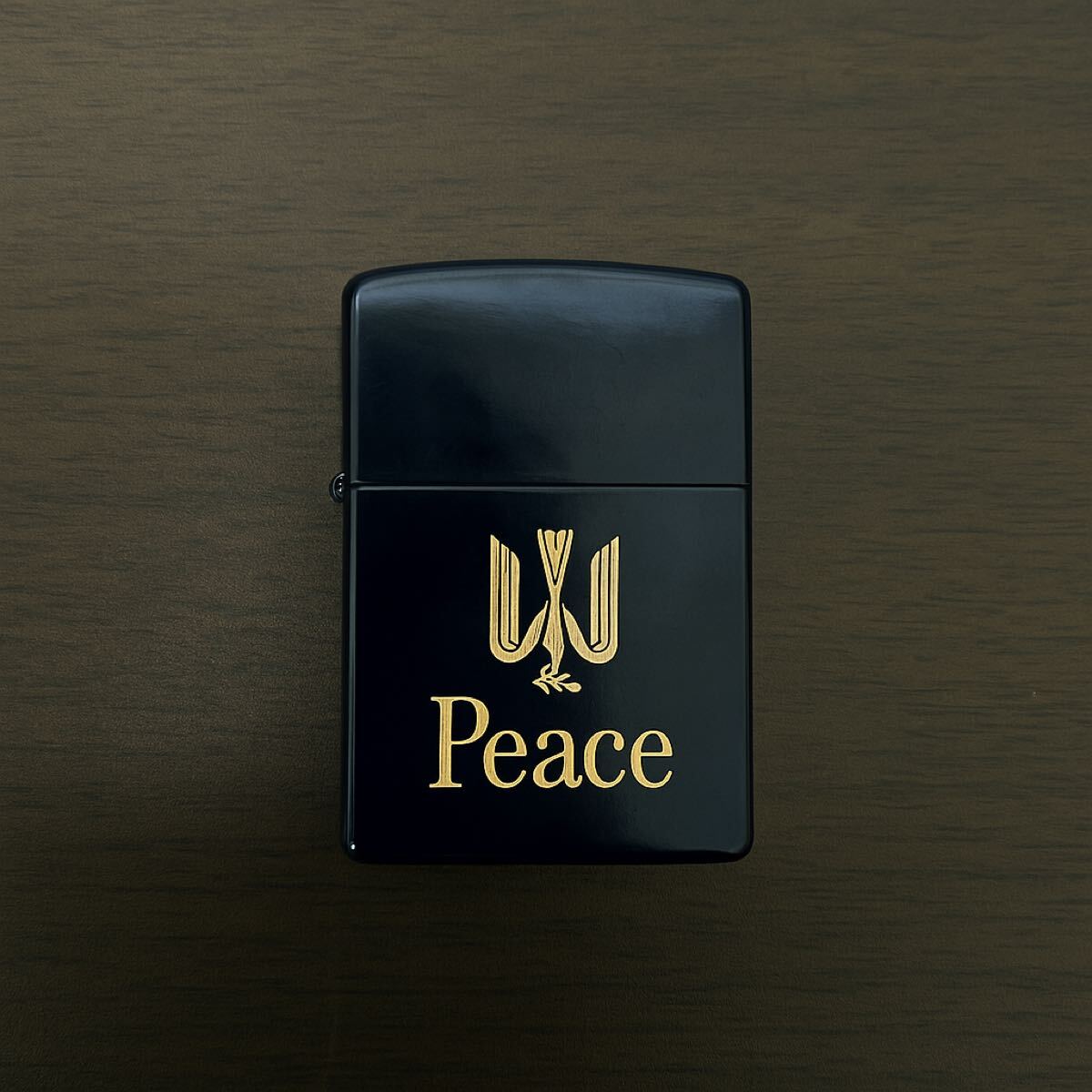 ZIPPOピース Peace 黒本革 レザー巻き 2022年生 限定 希少モデル