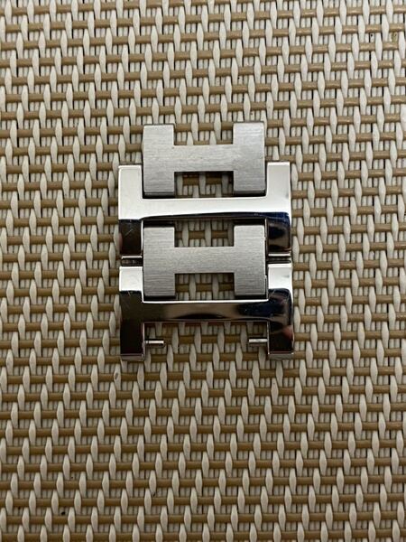 送料無料 美品 希少 HERMES エルメス クリッパー メンズ腕時計 ベルト パーツ コマ 駒 19mm 二つセット
