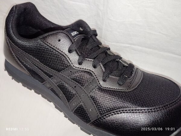 アシックス 安全スニーカー 25.5センチ ウィンジョブ CP-201 黒 安全靴 ブラック色 ASICS ワーキングシューズ