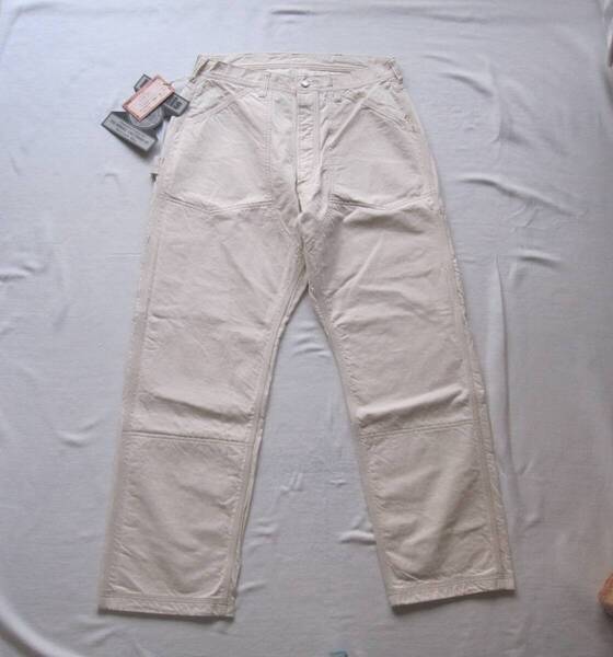 ☆新品 フリーホイーラーズ “Lot102 OVERALLS” (36) RAW WHITE / ワークパンツ / THE IRONALL FACTORIES / FREEWHEELERS
