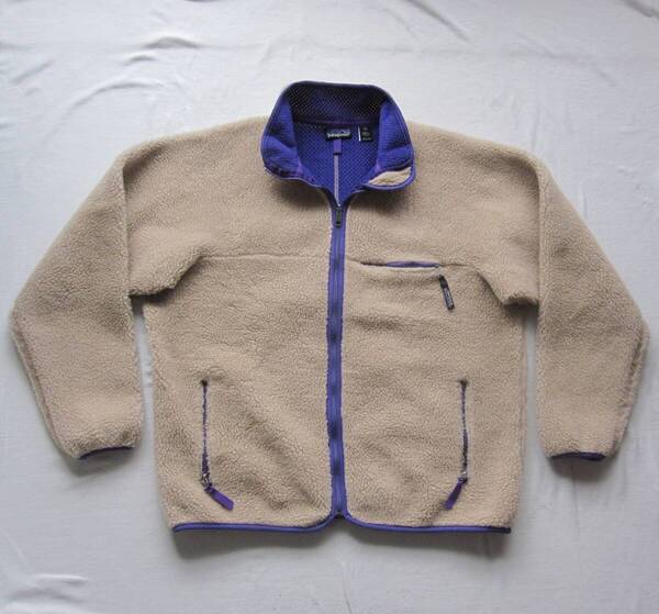 ☆’92 パタゴニア ベビーレトロカーディガン (XXL) 1992 / ビンテージ / グリセード パフボール r2 R4 リズムフーディ patagonia