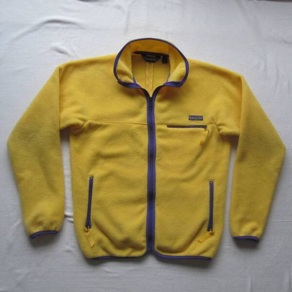 ☆80s 三角タグ パタゴニア シンチラジャケット (S) 初期 / カレー / スナップT / グリセード/ パフボール / vintage / r2 / レトロ /