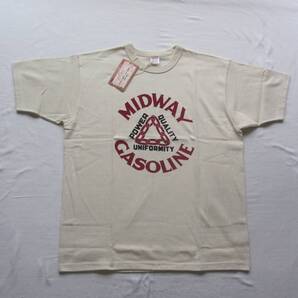 ☆新品 フリーホイーラーズ Tシャツ "MIDWAY GASOLINE" (44) STRAW CREAM <COMPANY SERIES> FREEWHEELERS