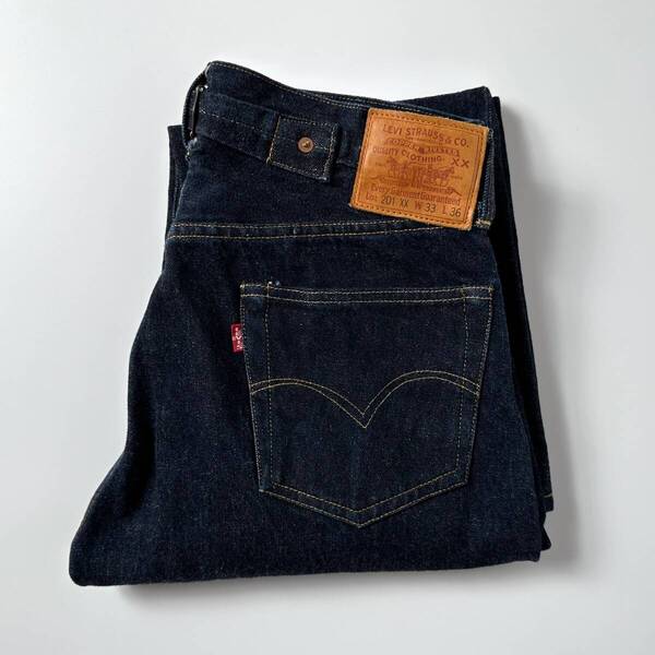 バレンシア工場製 1937年モデル LEVI’S 201XX 201-0003 W30(W33) 米国製 30s 37s 501XX復刻 濃紺 アメリカUSA製 555 37201-0003 501XXc
