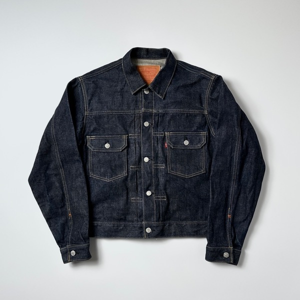 旧日本製 50s セカンド BIGE LEVI’S 71507-XX 40 L 濃紺 デニムジャケット ジージャン 2nd TYPE2 BIG E ビッグE 507XX 71507XX Gジャン