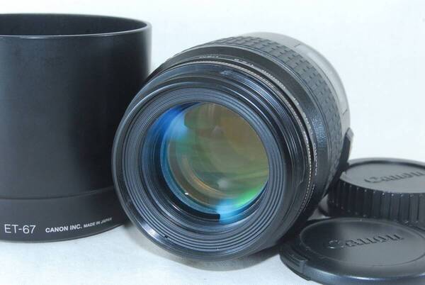 ★実用良品★CANON キャノン EF 100mm F2.8 MACRO USM フード付き♪